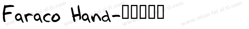Faraco Hand字体转换